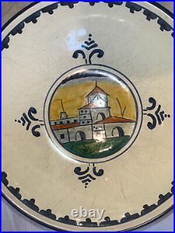 Ceramiche L'Etruria Cortona Hand Painted Glazed TUSCANY ITALY Set Of 2BOWLS RARE