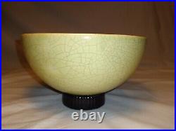 Chinese Bowl Art Pottery Crackle Glaze