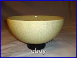 Chinese Bowl Art Pottery Crackle Glaze