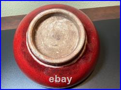 Chinese Porcelian GE-Ware with Oxblood Red Glaze Covered Bowl