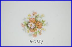 Coiffe Blakemen & Henderson Limoges Peach Floral Bluegreen & Gold 10 1/2 Bowl