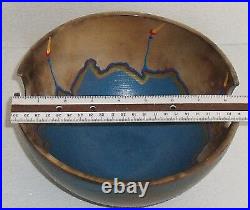 Colombarini Art Pottery Bowl Signed Vtg 1997 Large 8.5