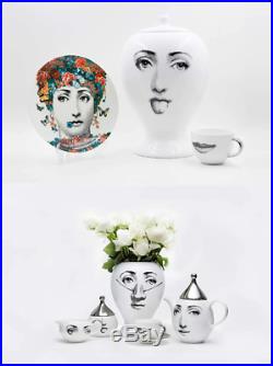 Designer Fornasetti Vase Luxury Home Storage Jar Accessory Vintage Ceramic Bowl