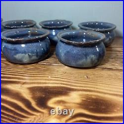 Dick Lehman Art Pottery Bowls Set of 8 In Excellent Condition