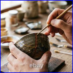 Dragon Eye kintsugi bowl Lake Waves Finished Ceramics Dad'sRetirement Gift