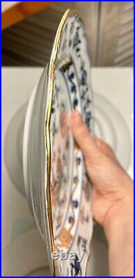 EEUC Meissen Gold Blue Onion 9.5 Large Soup Plate/Bowl Double Swords 1st Cond