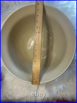 EXTRA LARGE 8 Qt 14 INCH ROSEVILLE OHIO FP USA FRIENDSHIP POTTERY STONEWARE BOWL