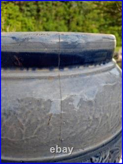 Early Drunken Gnomes Blue & White Earthen Ware /Stoneware Drink Cooler Tap Spout
