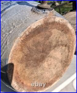Early Drunken Gnomes Blue & White Earthen Ware /Stoneware Drink Cooler Tap Spout