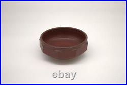 Elk Hollow Pottery Footed Brown Bowl Unique Beautiful 8 Diameter ACORN shape