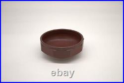 Elk Hollow Pottery Footed Brown Bowl Unique Beautiful 8 Diameter ACORN shape