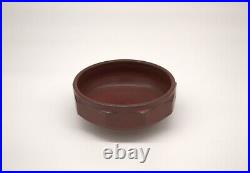 Elk Hollow Pottery Footed Brown Bowl Unique Beautiful 8 Diameter ACORN shape