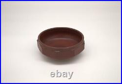 Elk Hollow Pottery Footed Brown Bowl Unique Beautiful 8 Diameter ACORN shape