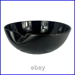 Elsa Peretti For Tiffany & Co Black Thumbprint Bowl 11-inch Large Centerpiece