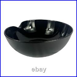 Elsa Peretti For Tiffany & Co Black Thumbprint Bowl 11-inch Large Centerpiece