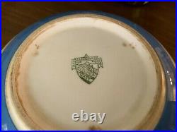 English Cornish Ware TC Green & Company Blue & White Pottery Bowl C1930