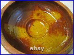 Evans Pottery Dexter Missouri Vintage Clay Bowl 8 3/4 W x 3 1/4 T RoughTexture