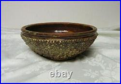 Evans Pottery Dexter Missouri Vintage Clay Bowl 8 3/4 W x 3 1/4 T RoughTexture