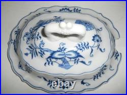 Excellent Blue Danube Soup Tureen with Lid and Under Plate Blue Onion Pattern