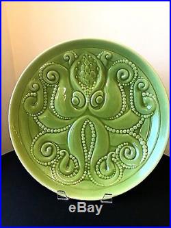 Extremely Rare Vintage Royal Haeger Large Octopus Charger /plate / Bowl Art Deco