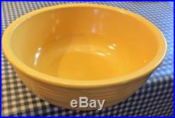 FIESTA RARE VINTAGE YELLOW UNLISTED SALAD BOWL MARKED with LOGO