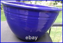 Fiesta #5 Cobalt Blue Nesting Mixing Bowl Fiestaware Vintage Great Condition