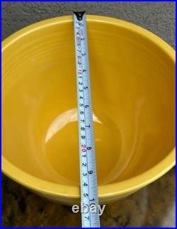 Fiesta Fiestaware Ceramic Mixing Nesting Bowl Yellow Vintage #6 No Rings HLC Fiesta Fiestaware Ceramic Mixing Nesting Bowl Yellow Vintage #6 No Rings HLC