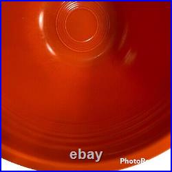 Fiesta Mixing Bowl No 5 Original Red Orange Rings Inside Outside Vtg 1936-1938