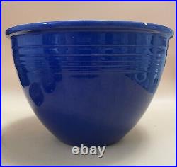 Fiesta Ware Cobalt Blue #6 Mixing Bowl with Inner Rings Homer Laughlin 1936-1938