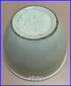 Fiesta Ware Old Ivory #2 Mixing Bowl Homer Laughlin 1939-1951
