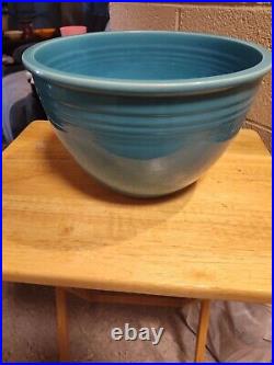 Fiestaware Vintage Mixing Bowl #7 Turquoise Inside Rings 1936-1938 Fiesta