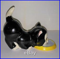 Figaro with milk bowl Gepetto pottery vintage early 40's piece no issues