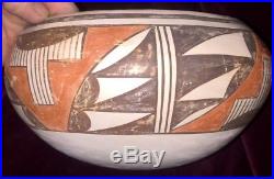Fine Vintage Signed Ann. Setalla Hopi Indian Pottery Painted Bowl