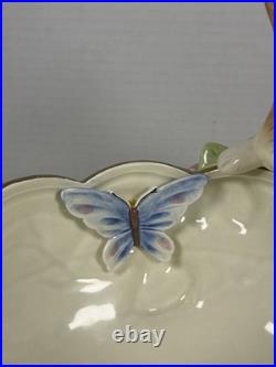 Fitz & Floyd Bunny Vintage Bowl Garden rhapsody Bunny Peeking at the Butterfly