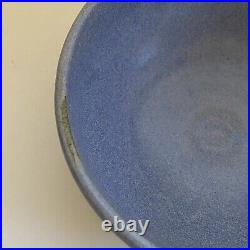 Frances Senska Pottery Purple Bowl Decorative Ceramic 1960s Vintage