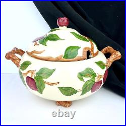 Franciscan Apple Blossom Vintage Soup Tureen Twig Handles & Feet