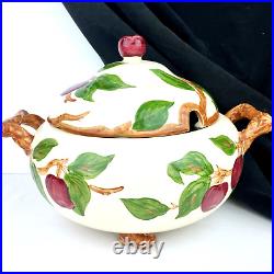 Franciscan Apple Blossom Vintage Soup Tureen Twig Handles & Feet