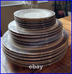 Franciscan Masterpiece China Constantine Set of 18 Plates Bread, Salad & Dinner