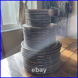 Franciscan Masterpiece China Constantine Set of 45 Plates (15 Of Each) Mint