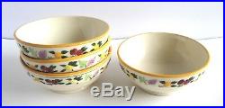 Franciscan Small Fruit Oatmeal Bowls Set of 4 HTF Vintage Pottery