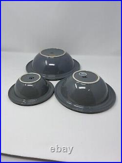 Franco Bucci For Neiman Marcus Italian Pottery Nesting Bowls Set Of 3 Vintage Franco Bucci For Neiman Marcus Italian Pottery Nesting Bowls Set Of 3 Vintage