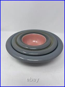 Franco Bucci For Neiman Marcus Italian Pottery Nesting Bowls Set Of 3 Vintage Franco Bucci For Neiman Marcus Italian Pottery Nesting Bowls Set Of 3 Vintage