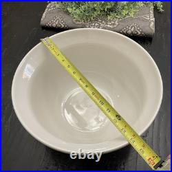 Friendship Pottery Roseville Ohio Nesting Mixing Bowl Set Of 3 Cream 4, 6, 8 QT