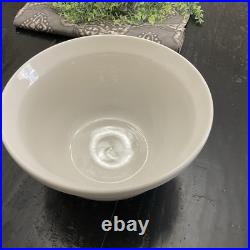 Friendship Pottery Roseville Ohio Nesting Mixing Bowl Set Of 3 Cream 4, 6, 8 QT