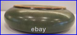 Fulper Pottery Low Bowl #17SP Blue of the Sky Flambe & Mirror Green 2.5 x 9