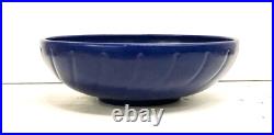 GARDEN CITY POTTERY Large Swirl Bowl Cobalt Vintage California
