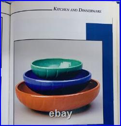 GARDEN CITY POTTERY Large Swirl Bowl Cobalt Vintage California