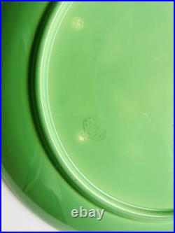 GMB Gladding McBean California Pottery Green Large Centerpiece Bowl 14