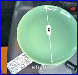 GMB Gladding McBean California Pottery Green Large Centerpiece Bowl 14