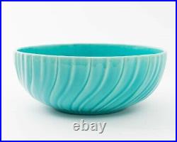 GMB Gladding McBean Franciscan California Pottery Bowl Turquoise Blue 10.5